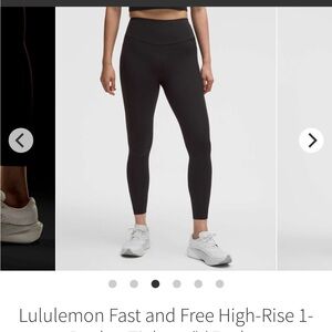 lululemon FAST and FREE high rise leggings